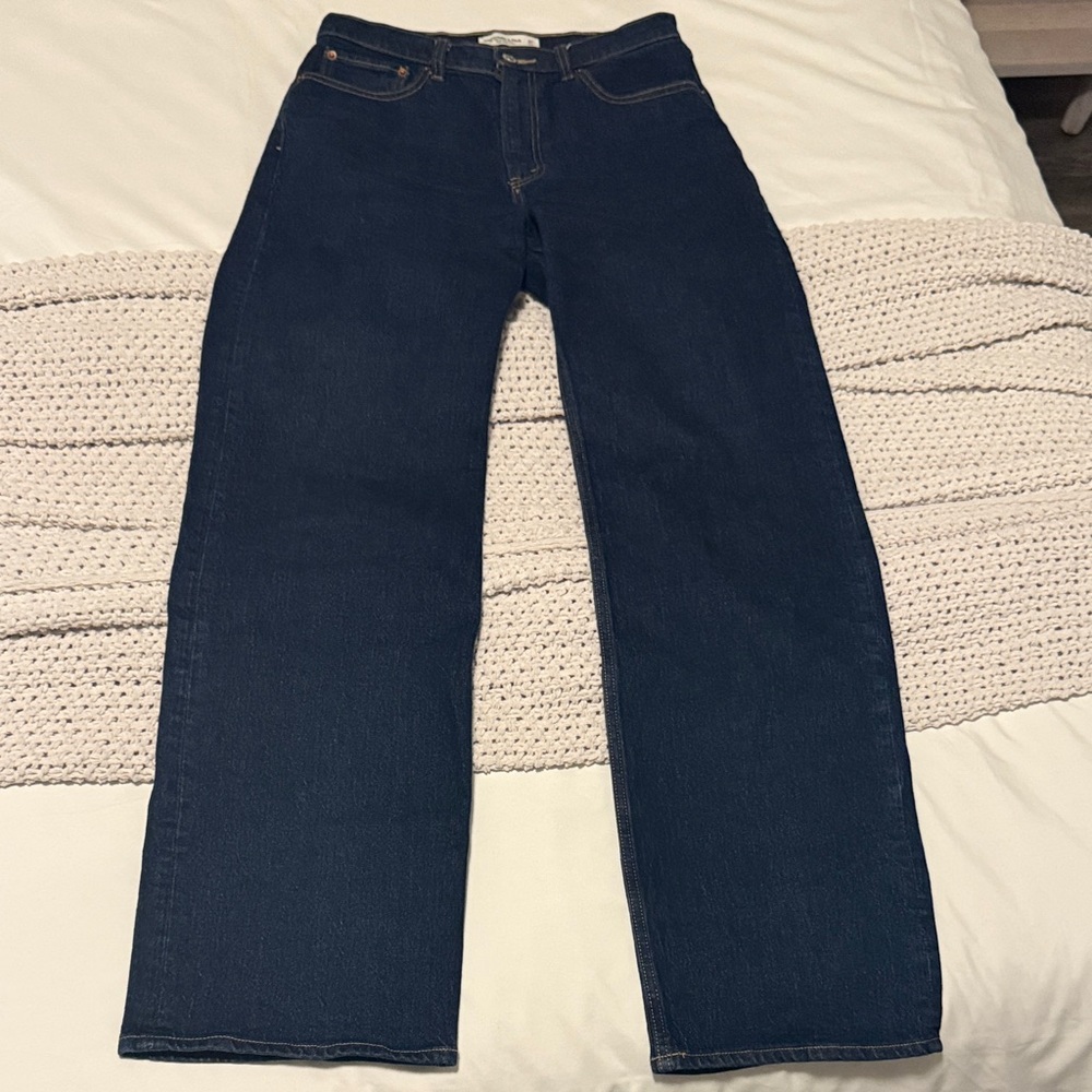 Abercrombie 90s Relaxed Jean High Rise 27L in rinse wash!
